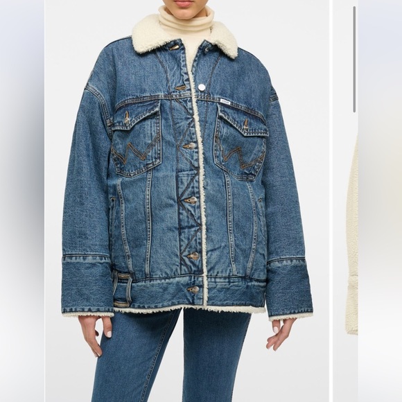 NWT STAUD + WRANGLER Biggest Jean Reversible Jacket size L/XL - Picture 2 of 7
